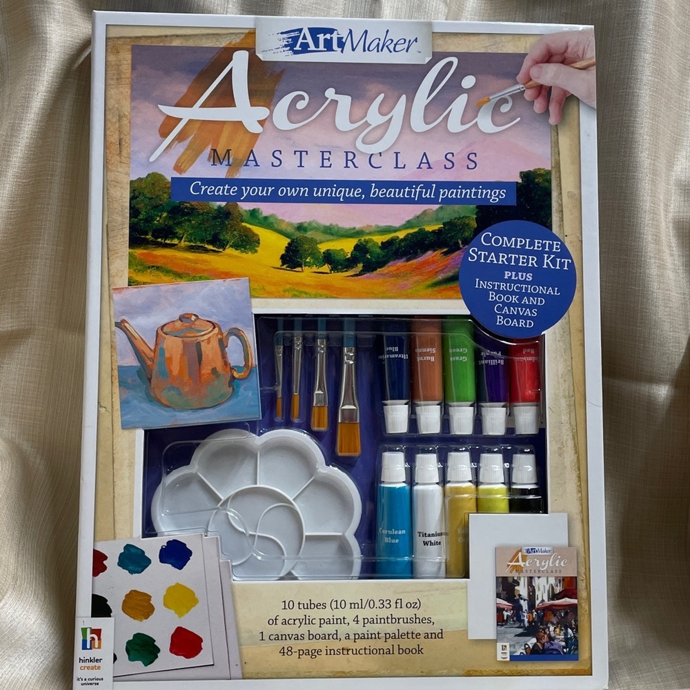 ArtMaker Acrylic Masterclass Painting Starter Kit
